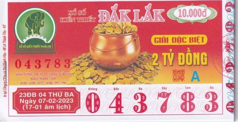 Top đại lý vé số Đắk Lắk đáng chú ý